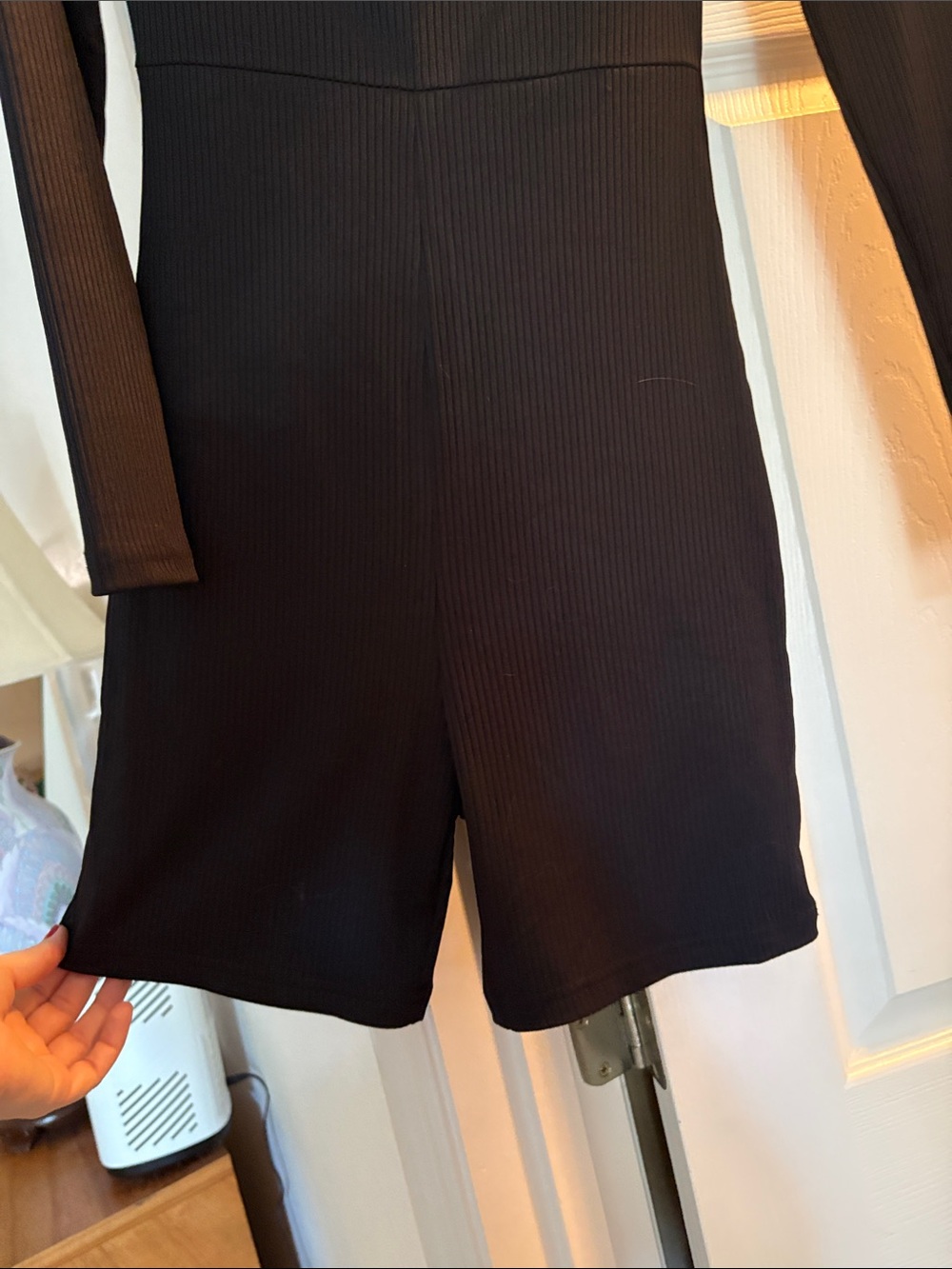 Square neck jumpsuit - Picture 2 of 4